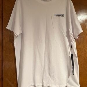 Karl Lagerfeld Classic White Short Sleeve Tee
